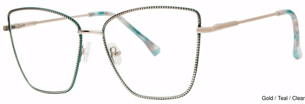 GB Eyeglasses Unbelievable Gold/Teal