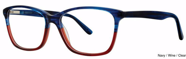 Genevieve Boutique Eyeglasses Astounding Navy/Wine