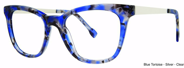 Fashiontabulous Eyeglasses 10X256 Blue Tort/Silvr