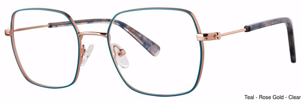 Fashiontabulous Eyeglasses 10X268 Teal/Rose Gold