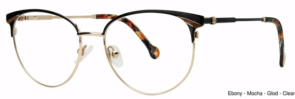 Fashiontabulous Eyeglasses 10X271 Ebony/Mocha/Gld