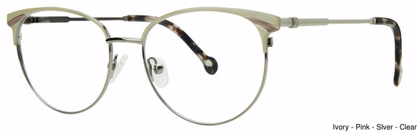 Fashiontabulous Eyeglasses 10X271 Ivory/Pink/Slvr