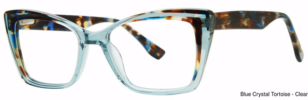 Genevieve Paris Design Eyeglasses Annette Blue Crystal/To