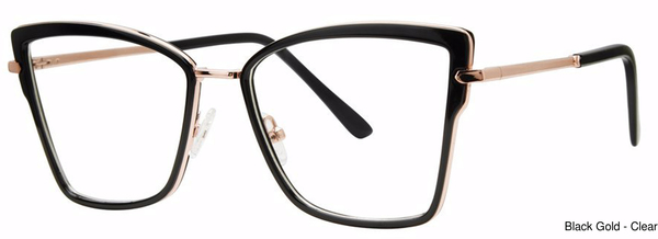 Genevieve Paris Design Eyeglasses Catalina Black/Gold