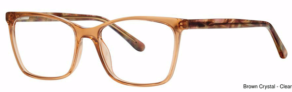 Genevieve Paris Design Eyeglasses Catie Brown Crystal