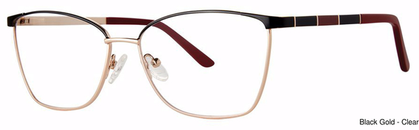 Genevieve Paris Design Eyeglasses Compassion Black/Gold