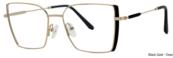Genevieve Paris Design Eyeglasses Daphne Black/Gold