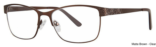 Genevieve Paris Design Eyeglasses Enduring Matte Brown