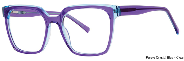 Genevieve Paris Design Eyeglasses Evoke Purple Cry/Blue