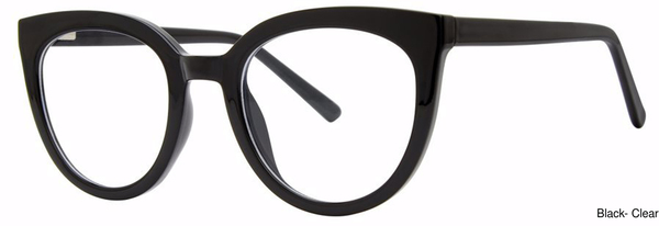 Genevieve Paris Design Eyeglasses Excellent Black