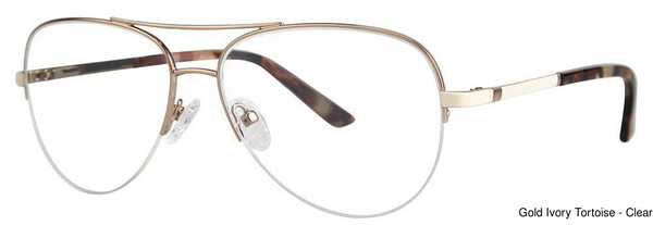 Genevieve Paris Design Eyeglasses Farrah Gold/Ivory/Tort