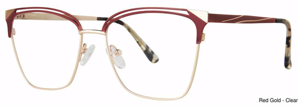 Genevieve Paris Design Eyeglasses Francesca Red/Gold