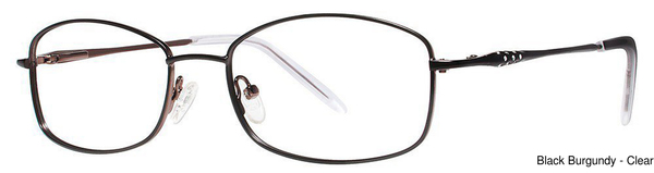 Genevieve Paris Design Eyeglasses Holly Black/Burgundy