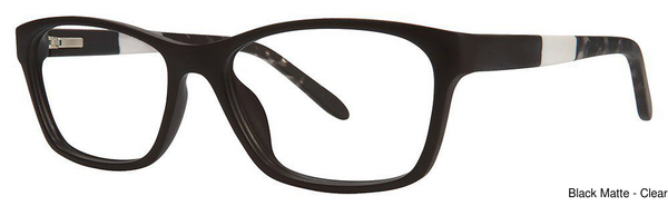 Genevieve Paris Design Eyeglasses However Black Matte