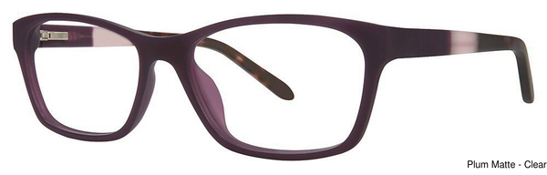 Genevieve Paris Design Eyeglasses However Plum Matte