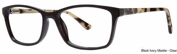 Genevieve Paris Design Eyeglasses Kailey Black/Ivory Mrb