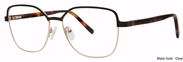 Genevieve Paris Design Eyeglasses Platform Black/Gold
