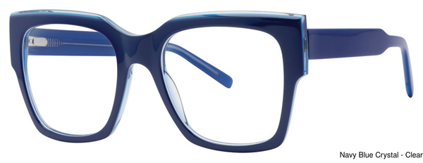 Genevieve Paris Design Eyeglasses Spectacular Navy/Blu Crys