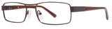 Giovani Di Venezia Eyeglasses Russ Matte Brown