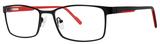 Giovani Di Venezia Eyeglasses Undercover Matte Black/Red