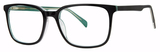 Giovani Di Venezia Eyeglasses Versatile Bk/Teal/Crystal