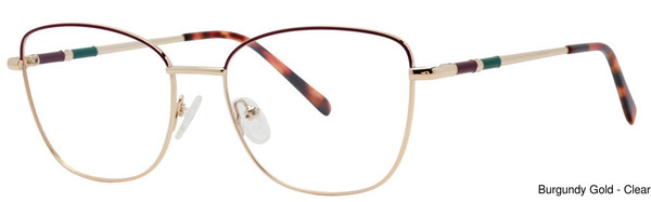 Modern Times Eyeglasses Tessa Burgundy/Gold