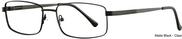 Modern Metals Eyeglasses Bo Matte Black