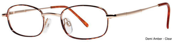 Modern Metals Eyeglasses Cheerful Demi Amber