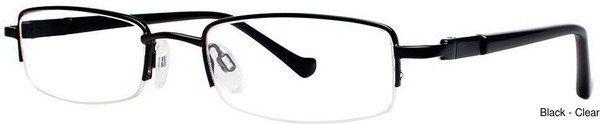 Modern Metals Eyeglasses Forward Black