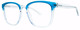 Teal Blue Crystal - Clear