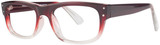 Modern Plastics I Parallel Burgundy Fade