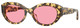Brown Beige Tortoise - Pink