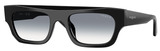 Black - Clear Gradient Blue