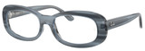 Striped Blue / Clear
