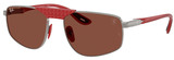 Gunmetal - Red