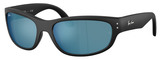 Matte Black - Dk Blue Mirr Blue