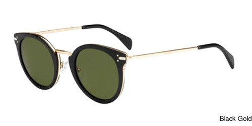 celine black and gold sunglasses