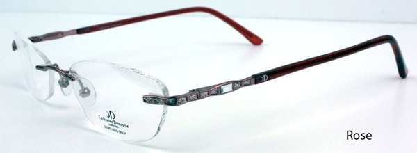 Catherine Deneuve 203 Rimless Designer Brand Eyeglasses
