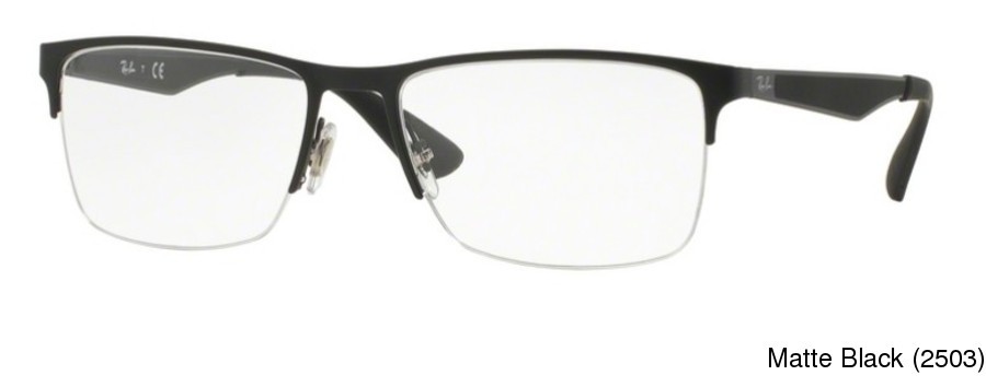 ray ban half frame eyeglasses