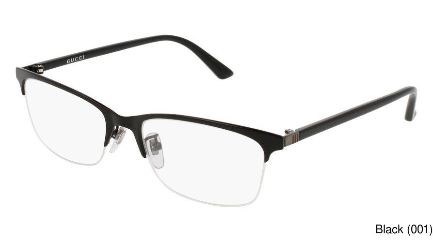 My Rx Glasses Online resource - Gucci GG0132OJ Semi Rimless / Half ...