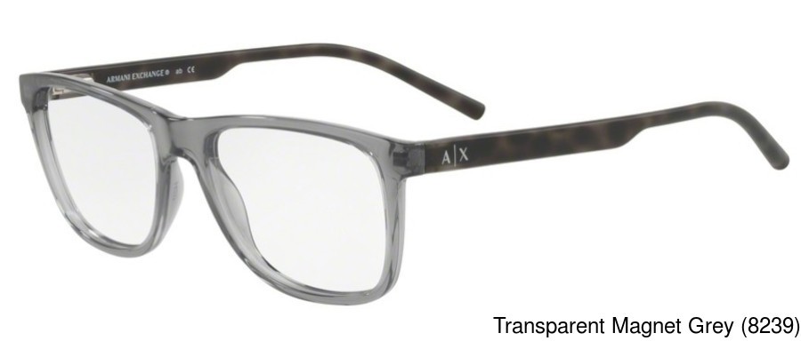 armani exchange clear glasses