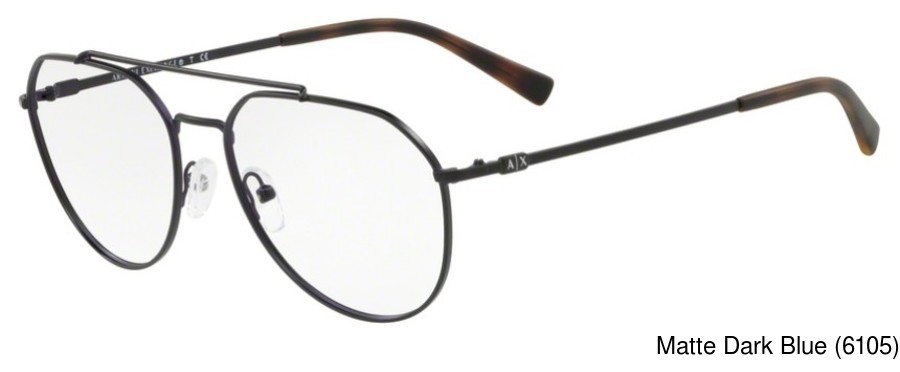 armani exchange black glasses