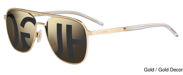 hugo boss gold frame sunglasses