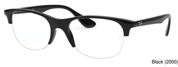 ray ban half frame eyeglasses