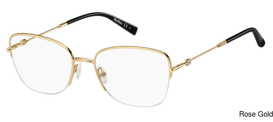 Max Mara Rose Gold Metal Glasses (Frames)