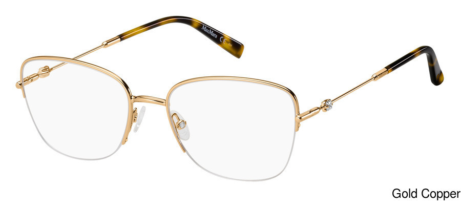Max Mara Rose Gold Metal Glasses (Frames)