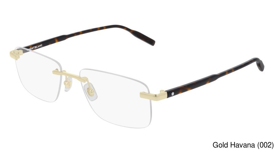 My Rx Glasses Online resource - Montblanc MB0088O Rimless / Frameless