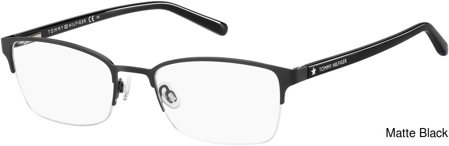 Tommy Hilfiger TH 1495 003 Glasses Black | VisionDirect 