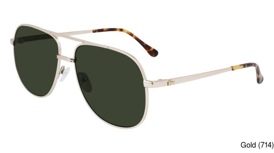 Lacoste gold aviator sunglasses | ASOS