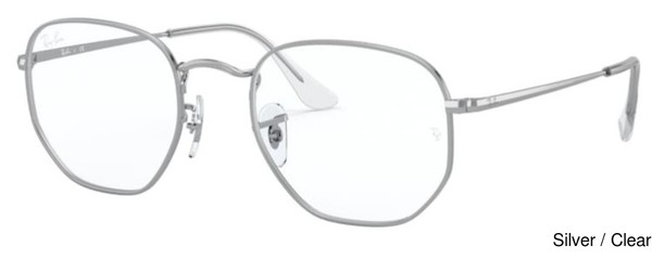 Midden opgraven een keer Ray Ban Eyeglasses RX6448F HEXAGONAL 2501 - Best Price and Available as  Prescription Eyeglasses